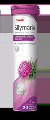 Dr. Max Silymarin, 20 comprimate efervescente