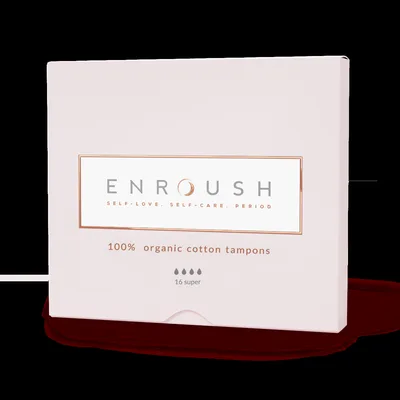 Tampoane 100% Organice Super, 16 bucati, Enroush