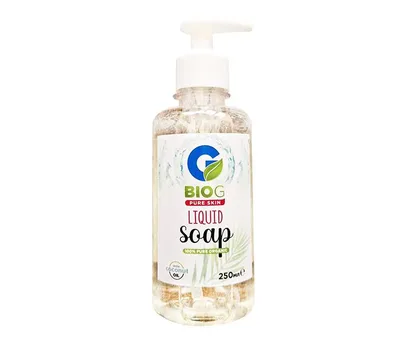 Sapun lichid organic hidratant pentru ten Pure Skin, 250ml, BIO G