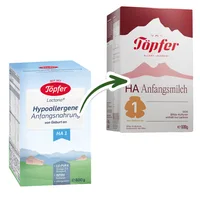 Lapte praf hipoalergenic HA1, de la nastere, 600g, Topfer