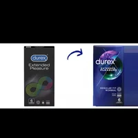 Prezervative Extended Pleasure, 6 bucati, Durex