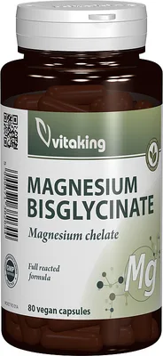 Bisglicinat de magneziu, 80 capsule, Vitaking