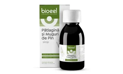Sirop de Patlagina si muguri de pin, 120ml, Bioeel