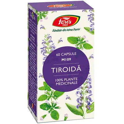 Tiroida, M109, 60 capsule, Fares
