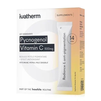 Pycnogenol și Vitamina C 500 mg, 14 Plicuri - Ivatherm