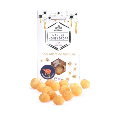 Dropsuri cu miere de manuka, 70g, Apidava