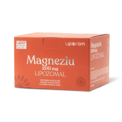 Magneziu lipozomal 200 mg, 30 plicuri, Liporom