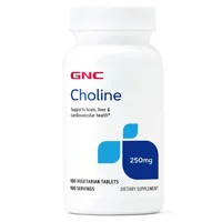 Colina 250 mg, 100 Tablete Vegetale, GNC