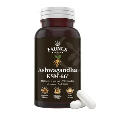 Faunus Ashwagandha Ksm-66, 60 Capsule