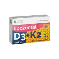 Remedia Lipozomal D3 2000 UI + K2 75 mcg, 30 capsule