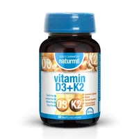 Vitamina D3 + K2, 60 tablete, Naturmil
