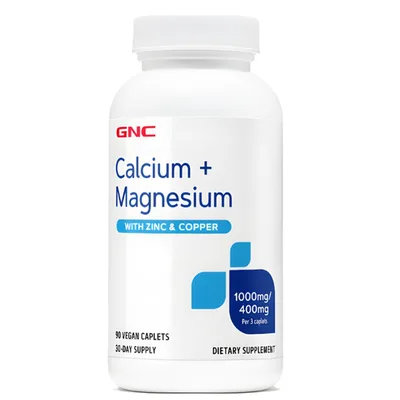 GNC Calciu, Magneziu, Zinc si Cupru - 90 capsule
