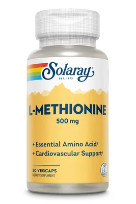 L-Methionine 500mg Solaray, 30 capsule, Secom