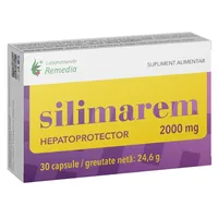 Silimarem 2000 mg, 30 capsule, Laboratoarele Remedia