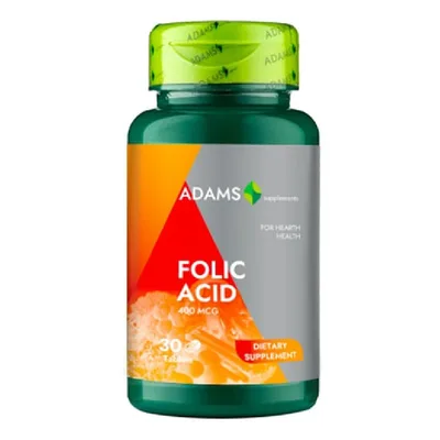 Acid Folic 400 mcg, 30 tablete, Adam