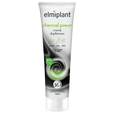 Elmiplant Cremă Depilatoare Charcoal Power, 150 ml