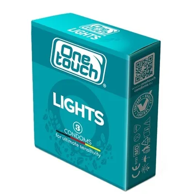 Prezervative Lights N3, 3 bucati, One Touch