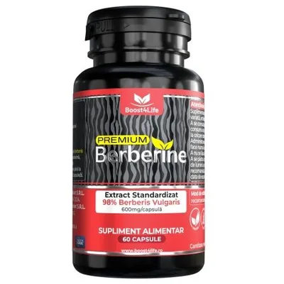 Premium Berberina, 600 mg, 60 capsule, Boost4Life
