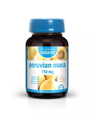 Peruvian Maca 750 mg, 60 tablete, Naturmil