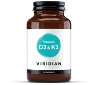 Vitamina D3 si K2, 90 Capsule, Viridian