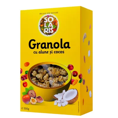 Granola cu alune si cocos, 300g, Solaris