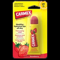 Balsam reparator pentru buze uscate si crapate cu aroma de capsuni SPF15, Carmex | 10 g
