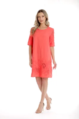 Rochie broderie CV25031 corai, Cesy | marimea XL