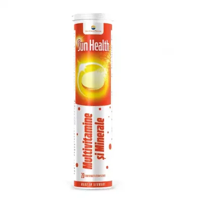Multivitamine si minerale Sun Health, 20 comprimate, Sun Wave Pharma