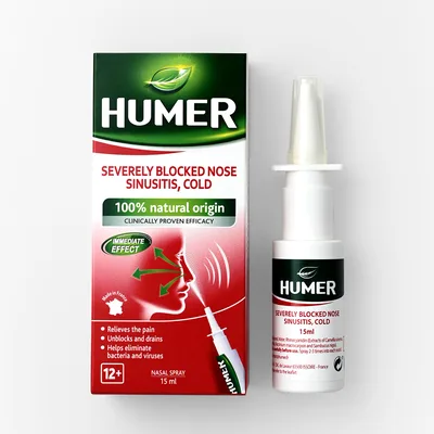 Spray nazal Humer sinuzita, nas infundat, raceala | 15 ml