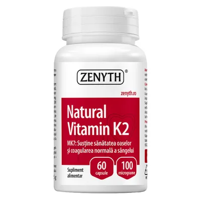 Natural Vitamina K2, 60 capsule, Zenyth