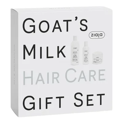Set Goat's Milk: sampon cu keratina si lapte de capra 400 ml + balsam 200 ml + masca 200 ml, Ziaja