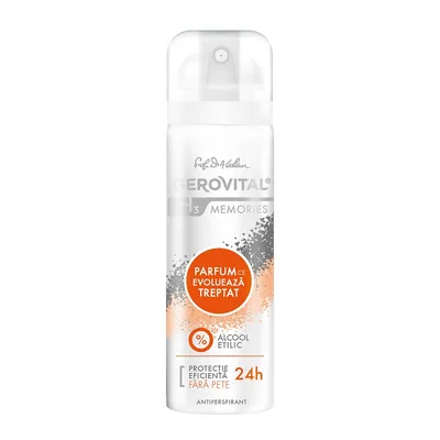 Antiperspirant H3 Memories, Gerovital , Farmec | 150 ml