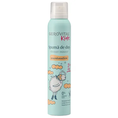 Spuma de dus Marshmallow Gerovital Kids, Farmec | 200 ml
