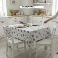 Fata de masa teflonata antimurdarire crem lavanda 140x180 cm, Ralex | 1 buc
