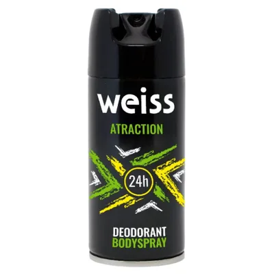 Deodorant pentru barbati Weiss Atraction, Arom | 150 ml