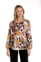 Bluza dama CP25025 multicolor stilizat, Cesy | marimea XL
