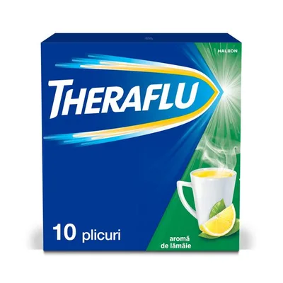 Theraflu Sinus raceala si gripa 650 mg/10 mg, Haleon | 10 plicuri