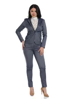 Costum dama DP20COS14D albastru denim, Dress to Impress | marimea 36