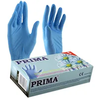 Manusi examinare nitril albastre nepudrate S Prima, Top Glove | 100 buc