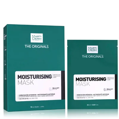 Masca anti-age hidratanta cu acid hialuronic si coenzima Q10 The Originals, Martiderm | 10 buc