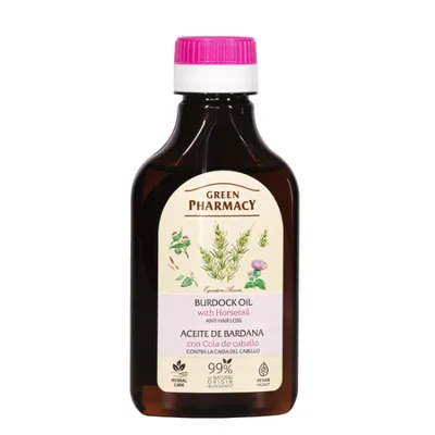 Ulei pentru scalp impotriva caderii parului cu Coada Calului, Green Pharmacy | 100 ml