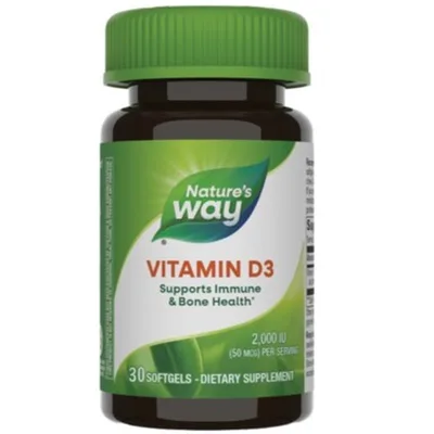 Natures Way Vitamina D3 2000 ui | 120 capsule