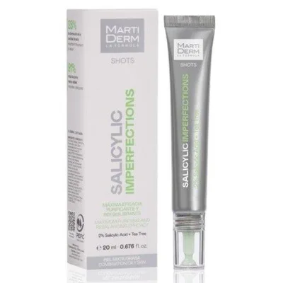 Gel fluid anti-imperfectiuni cu acid salicilic Imperfections Shots, Martiderm | 20 ml