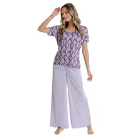 Tinuta dama AV2543 lila/mov geometric, Andana | marimea XXL