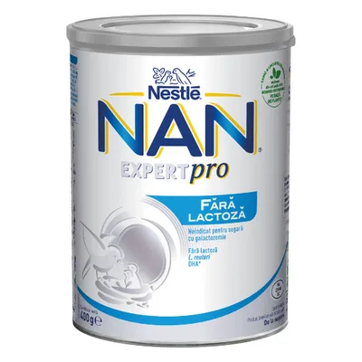 Lapte praf NAN Fara Lactoza de la nastere | 400 g