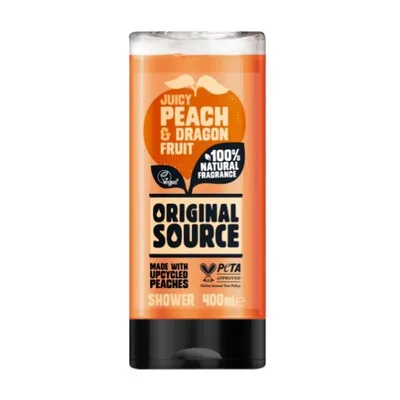 Gel dus ORIGINAL SOURCE piersica si fructul dragonului, Luksja | 400 ml