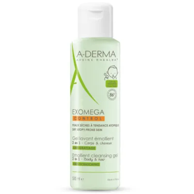 A-Derma  Exomega Control Gel spumant 2 in 1 par si corp | 200 ml