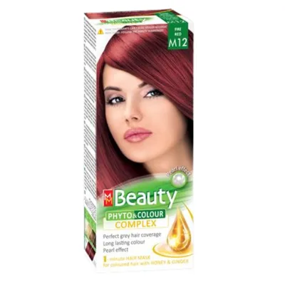 Vopsea de par M12 - Rosu aprins, MM Beauty | 110 g