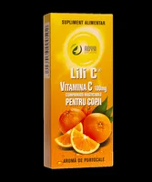 Vitamina C 100 mg pentru copii cu aroma de portocala, Lili C, Adya Green Pharma | 30 comprimate