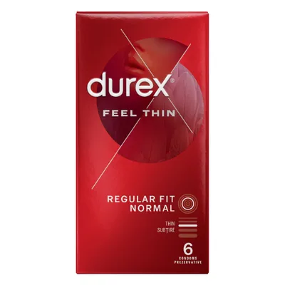 Prezervative Durex Feel Thin, Reckitt Benckiser | 3 buc